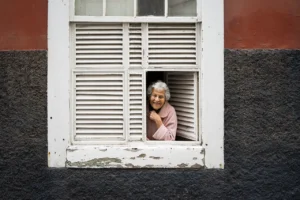 Wooden frame window